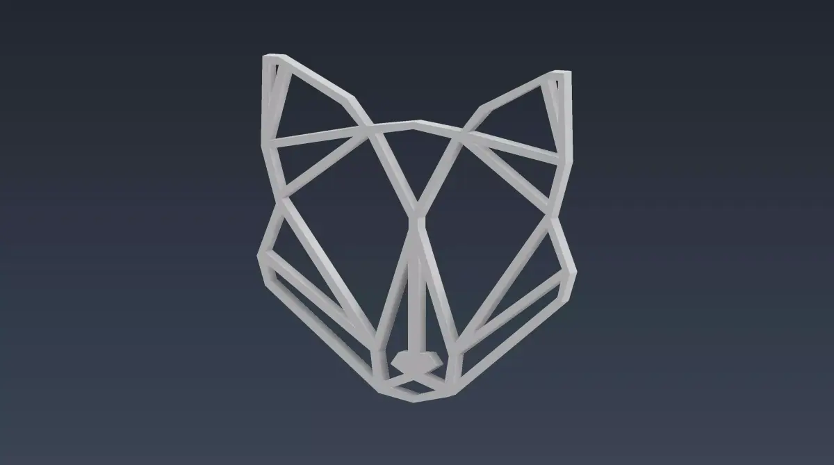 Polygon Fox 3D model