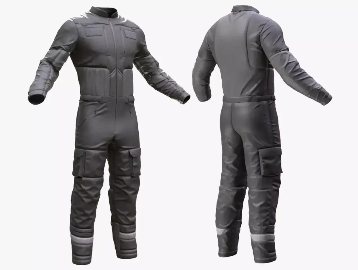 Skydiving Suit 48 - All MH Bodies - UE5 Skeletons - Rigged Low-poly 3D model