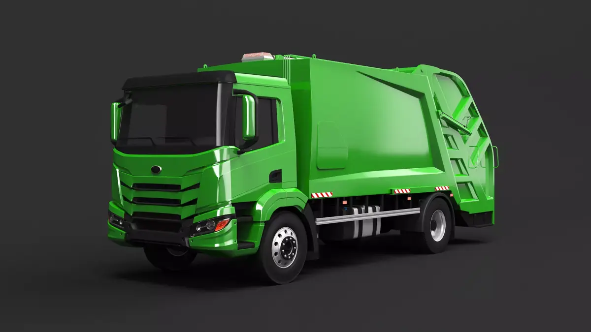 Generic EU Gargabe Truck 3D model