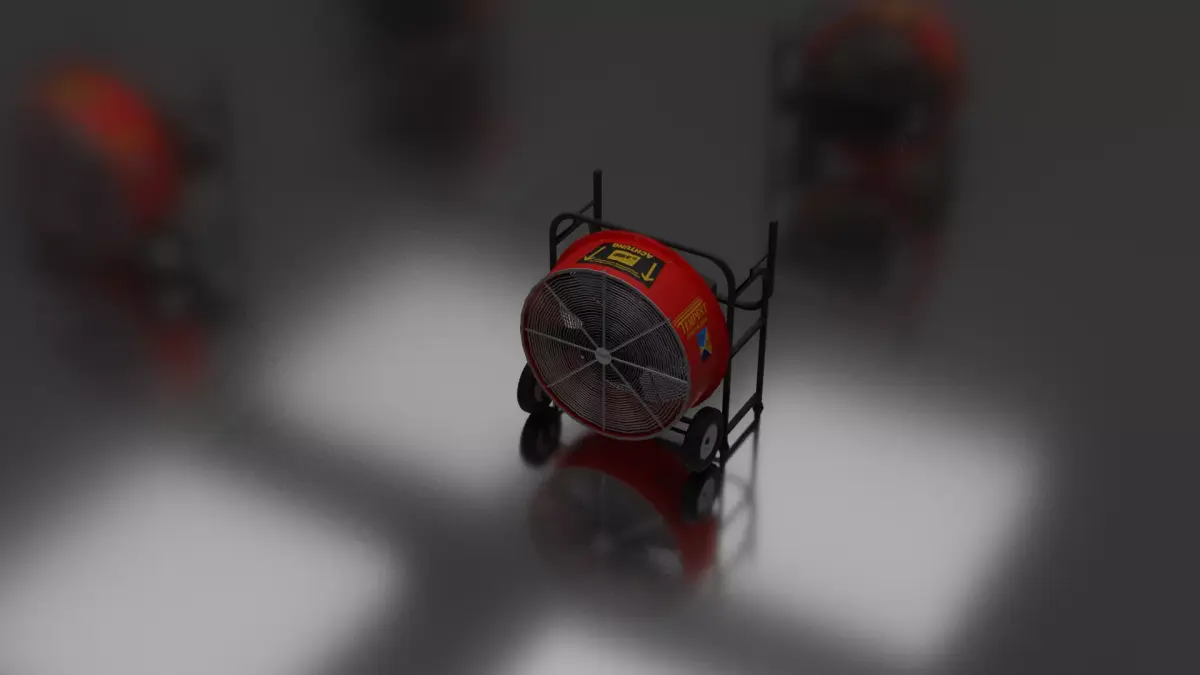Tempest Ueberdruck Luefter Low-poly 3D model