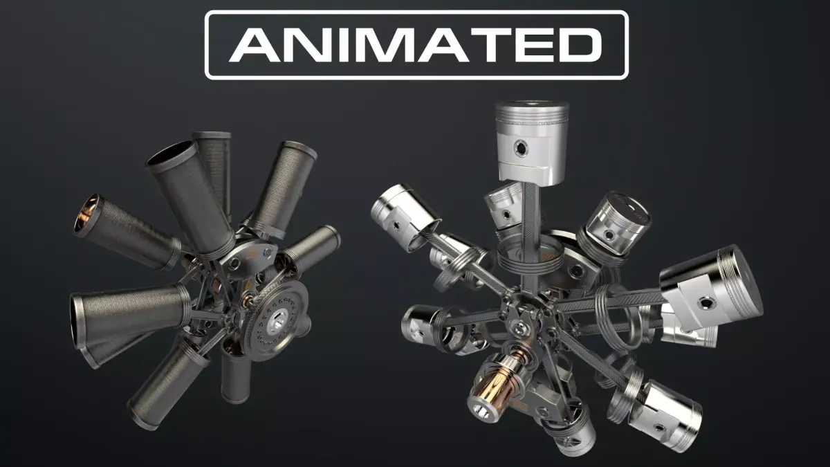 AirCraft Engine 3D model 4