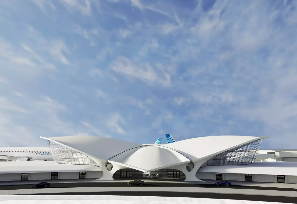 3D TWA Flight Center in 90s 3D model