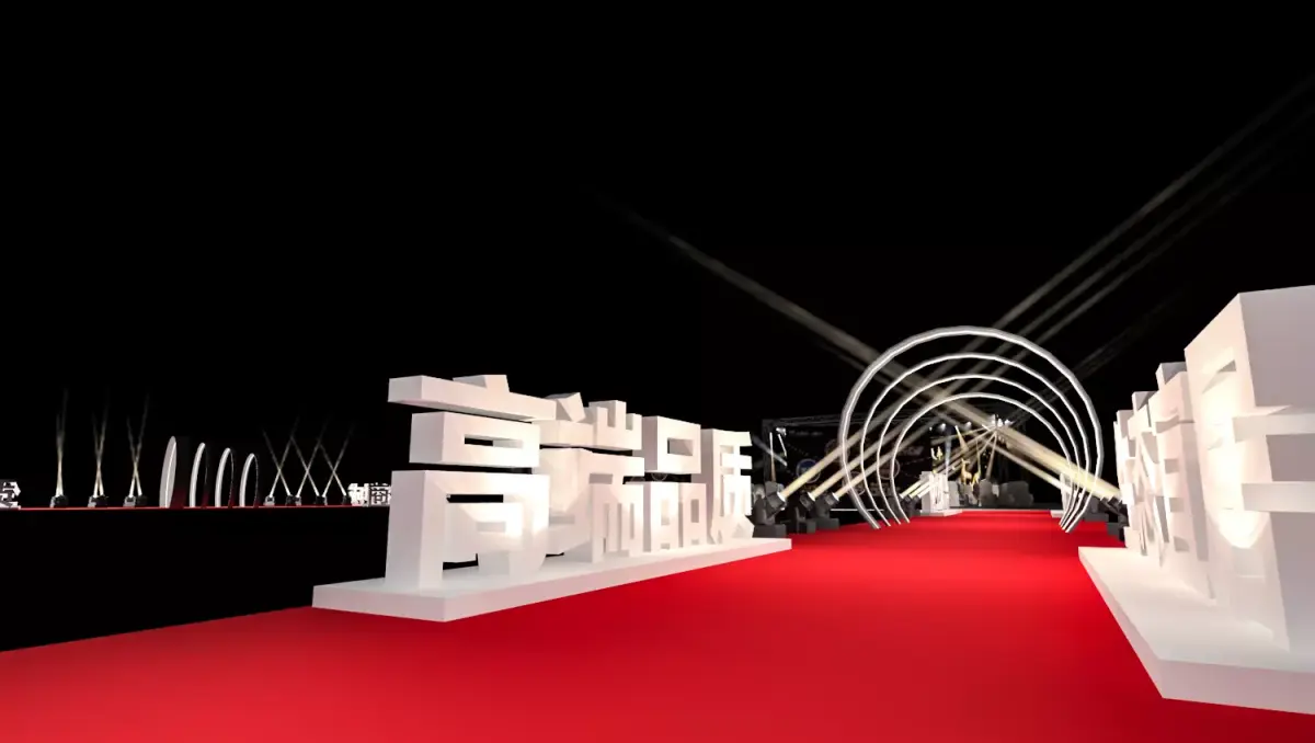 stage circular with seats 3D model