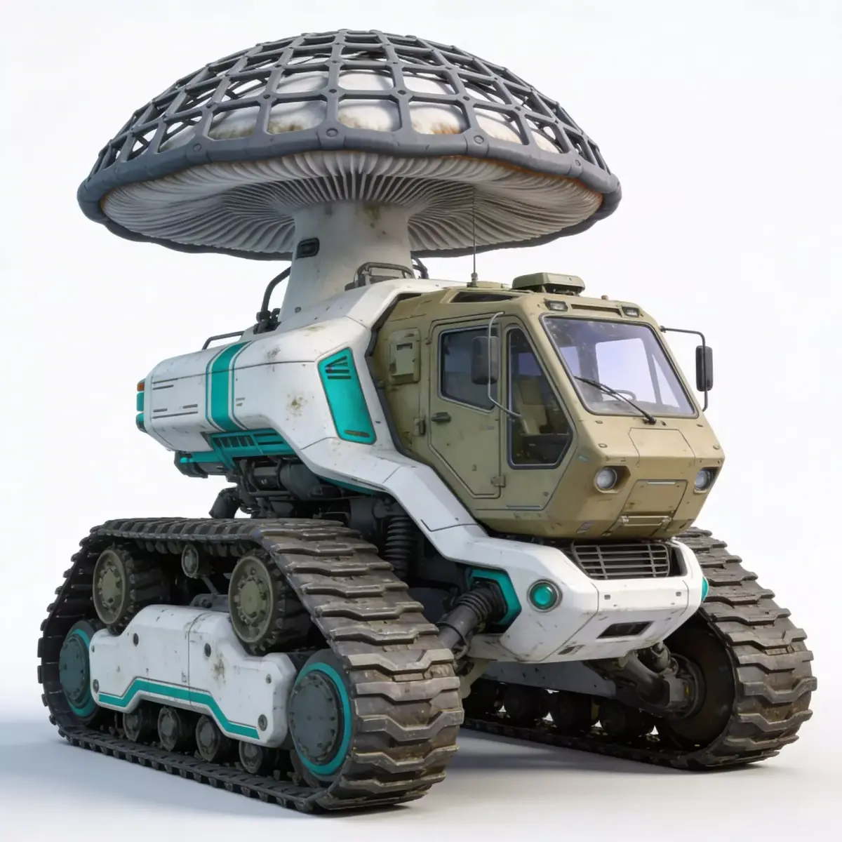 Bio-Organic Explorer Rover 3D Model Low-poly 3D model