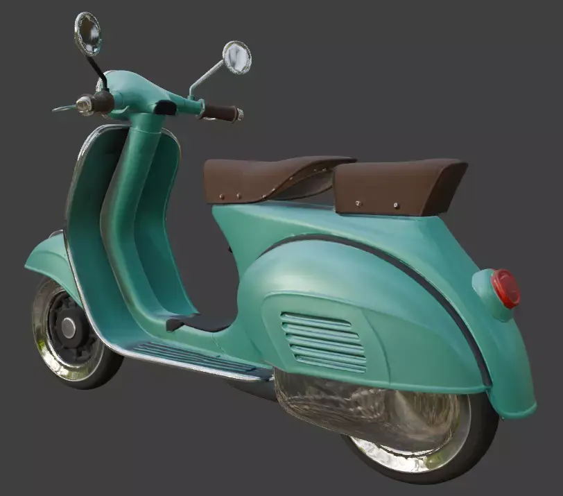 Scooter 3d model 3D model 6