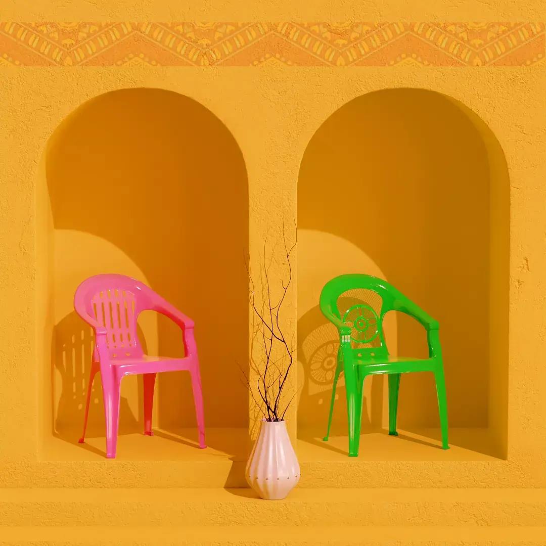 PLASTIC CHAIRS 3D model