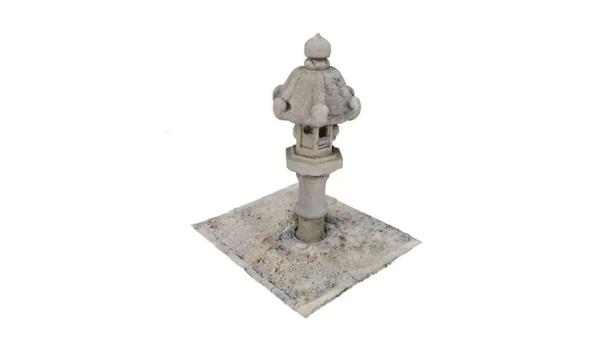 Korean Traditional Stupa SariraTop 3D model