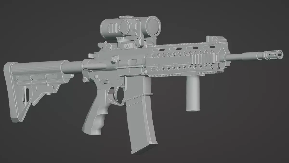 MPT-55 With Aselsan A950 Low-poly 3D model