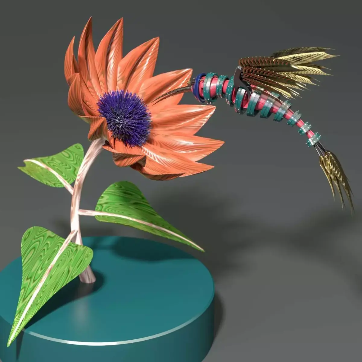 Steampunk Colibri 3D model