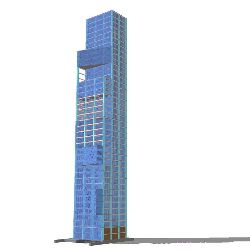 Commercial high-rise 02 3D model