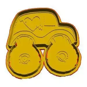 Monster Truck Cookie Cutter 3D model purchase