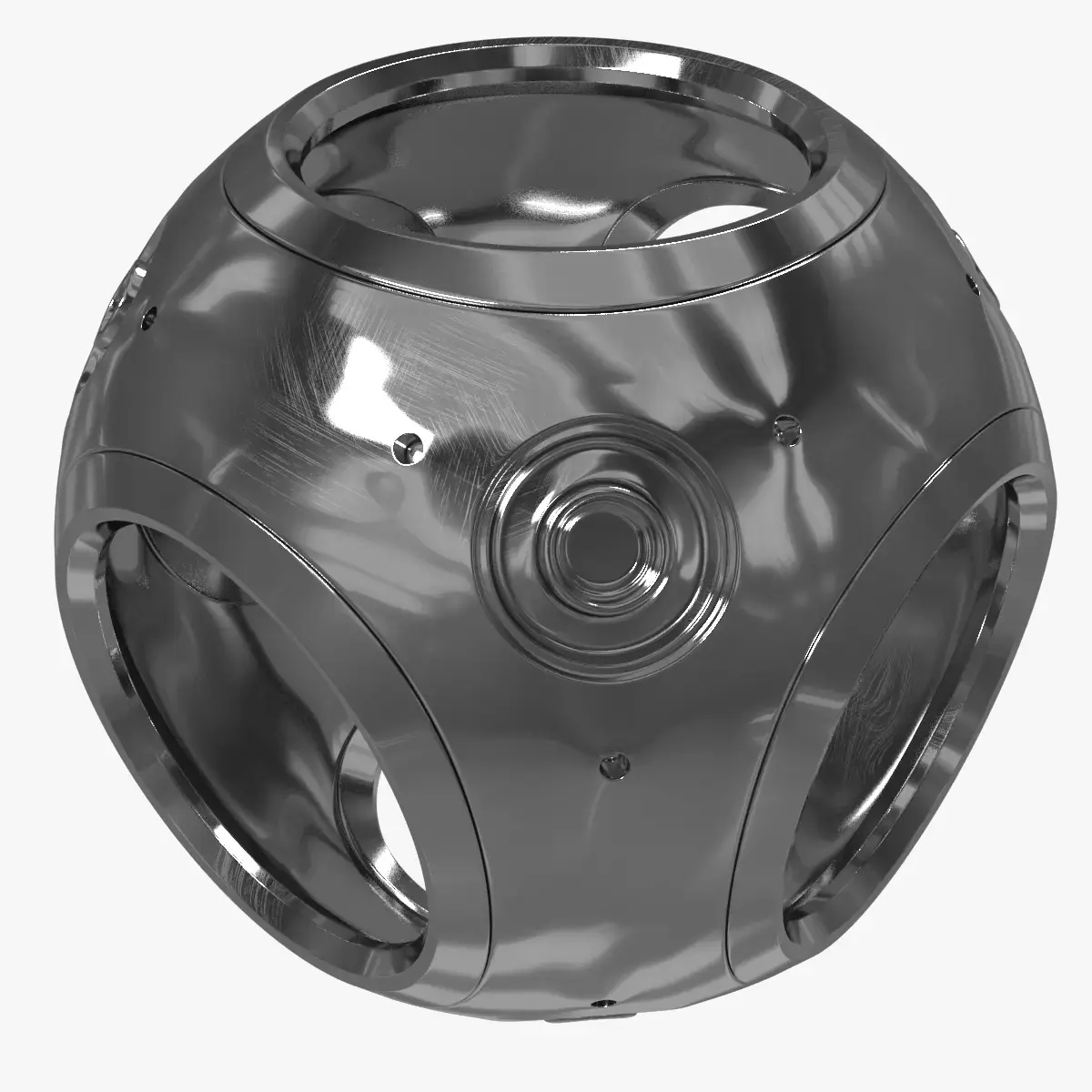 Metal Decor Sphere 3D model