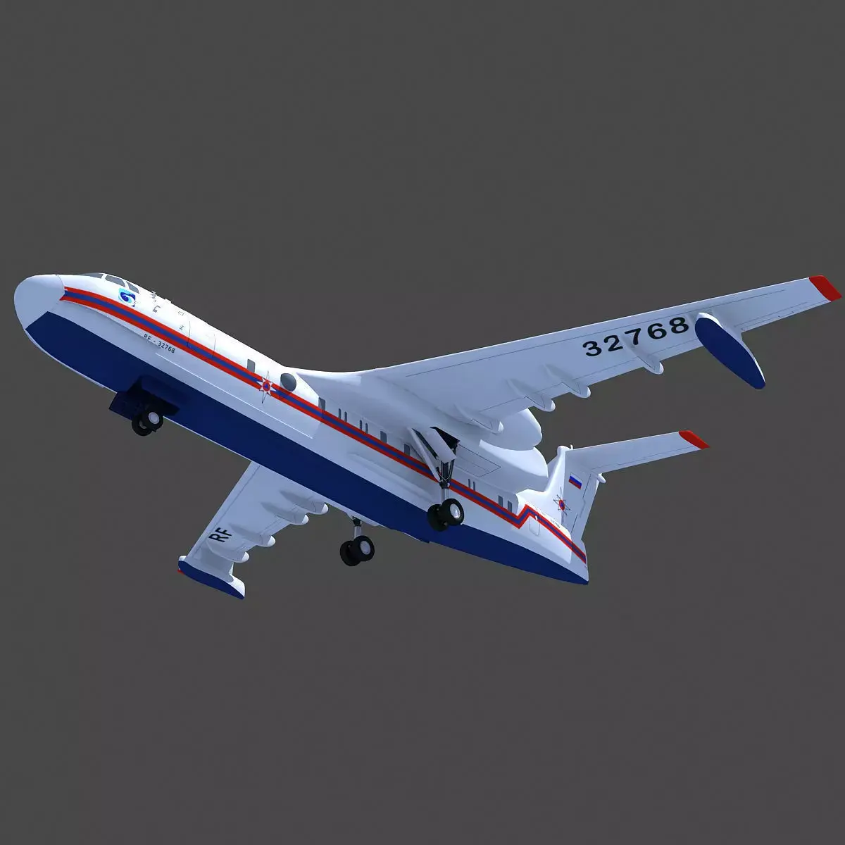  Altair White Airplane 3D model