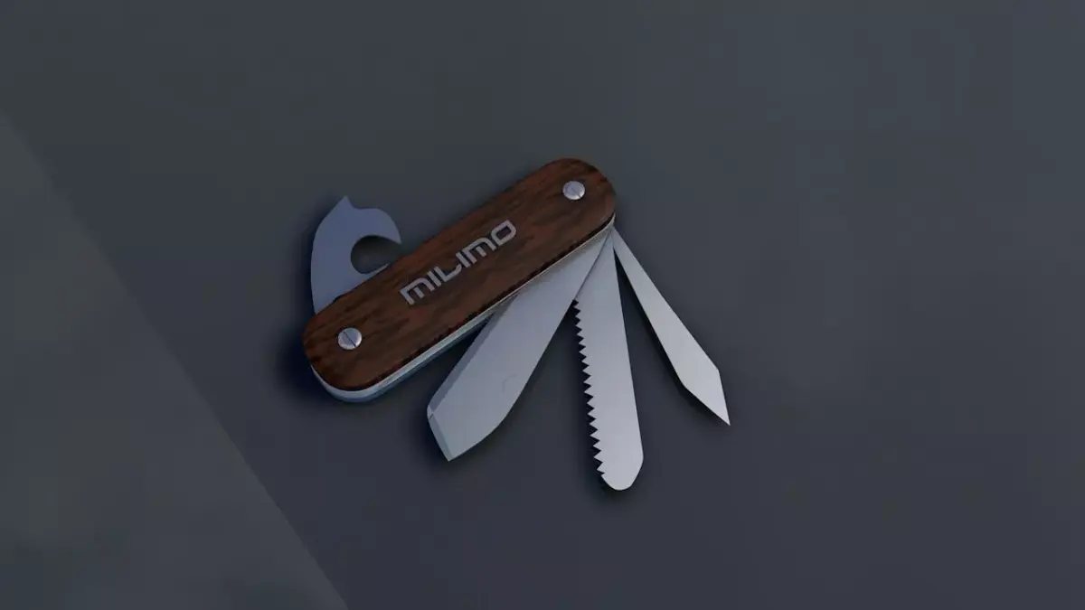Pocket knife Free low-poly 3D model