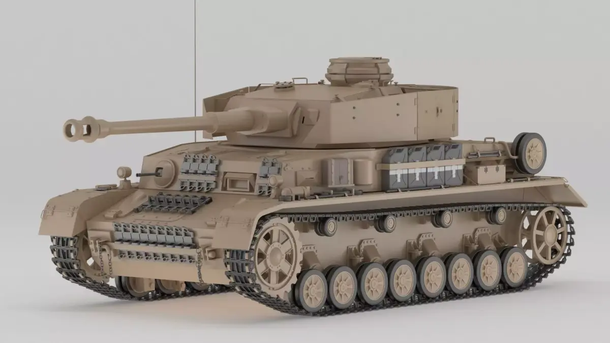Panzer IV Tank 3D model