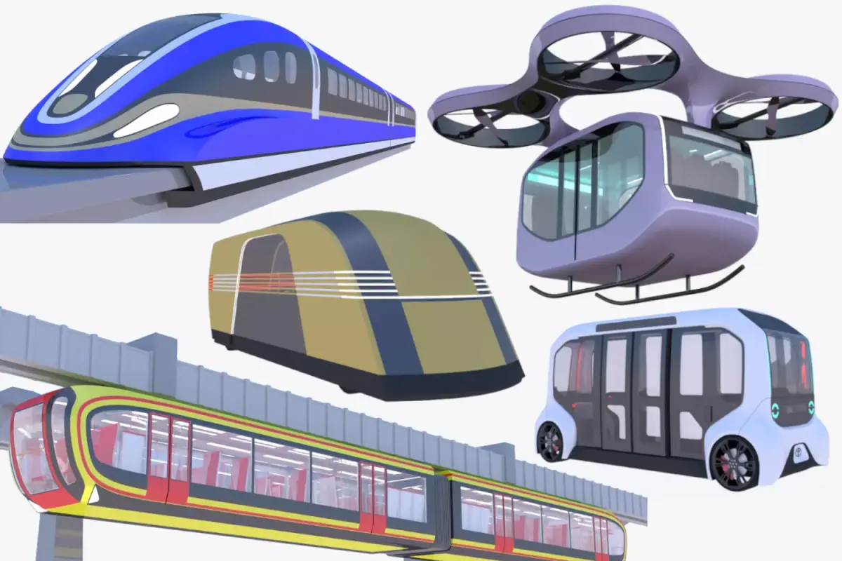 Public transport bundle II 3D Model Pack