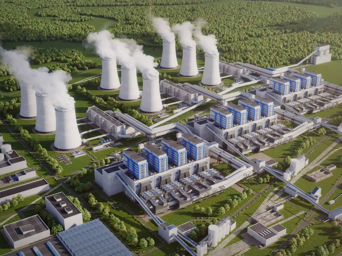 Power plant detailed 3D model