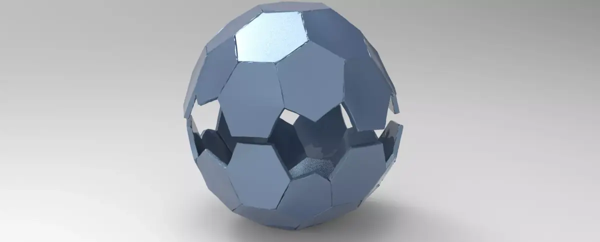 Dodecahedron Sci fi Orb  Low-poly 3D model