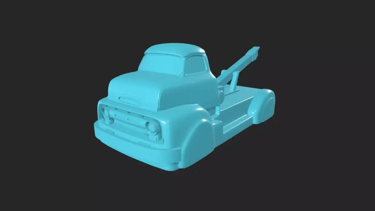 1956 COE pickup truck 3D Printing ready Model 3D print model