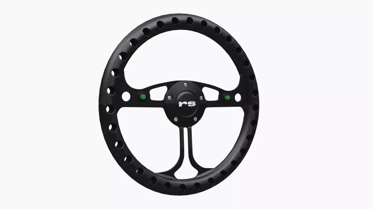 RJ Max steering wheel Low-poly 3D model