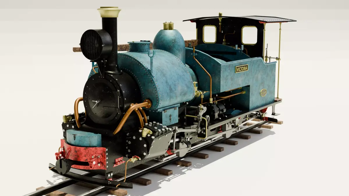 Steam Locomotive 3D model order