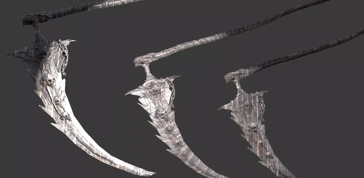 Deaths scythe Ornate 3 3 3D model