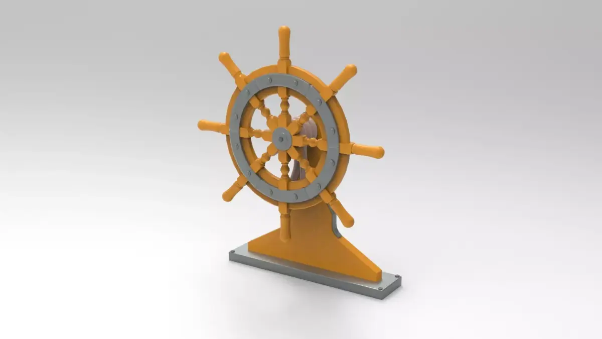 Ship Wheel 3D model