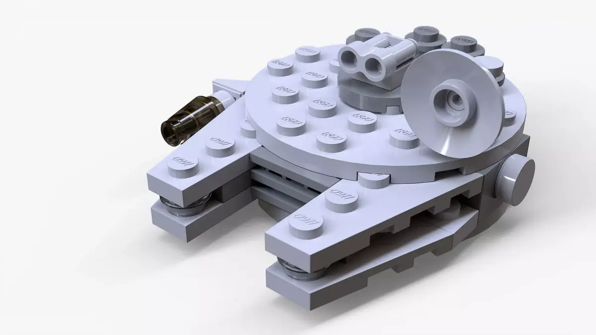 Lego Millennium Falcon Low-poly 3D model