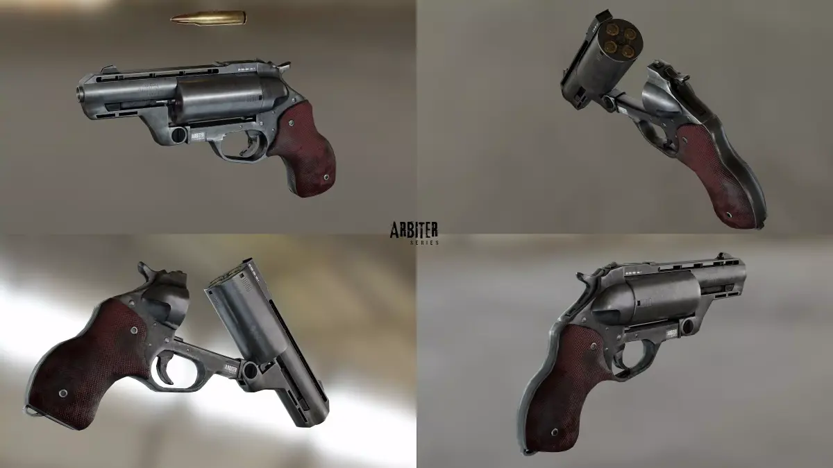 Arbiter 556 Revolver Low-poly 3D model