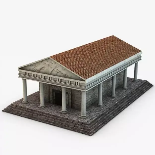 Classical temple 3D model