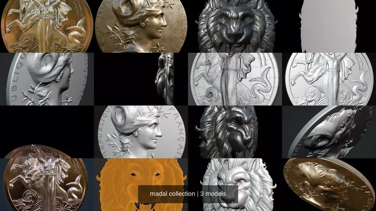 madal collection 3D Model Pack