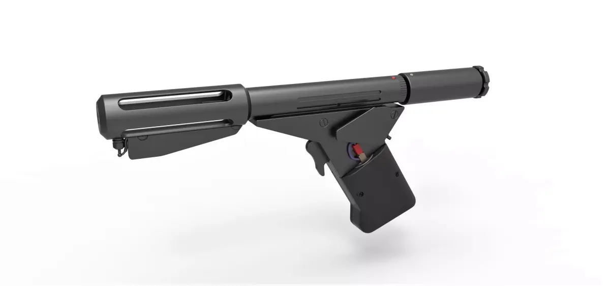 Flame pistol from the movie Logans Run 1976 3D model