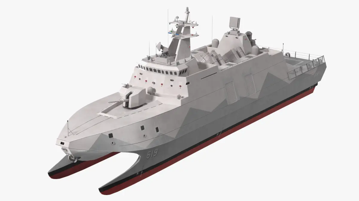 Tuo Chiang Stealth Corvette 3D model