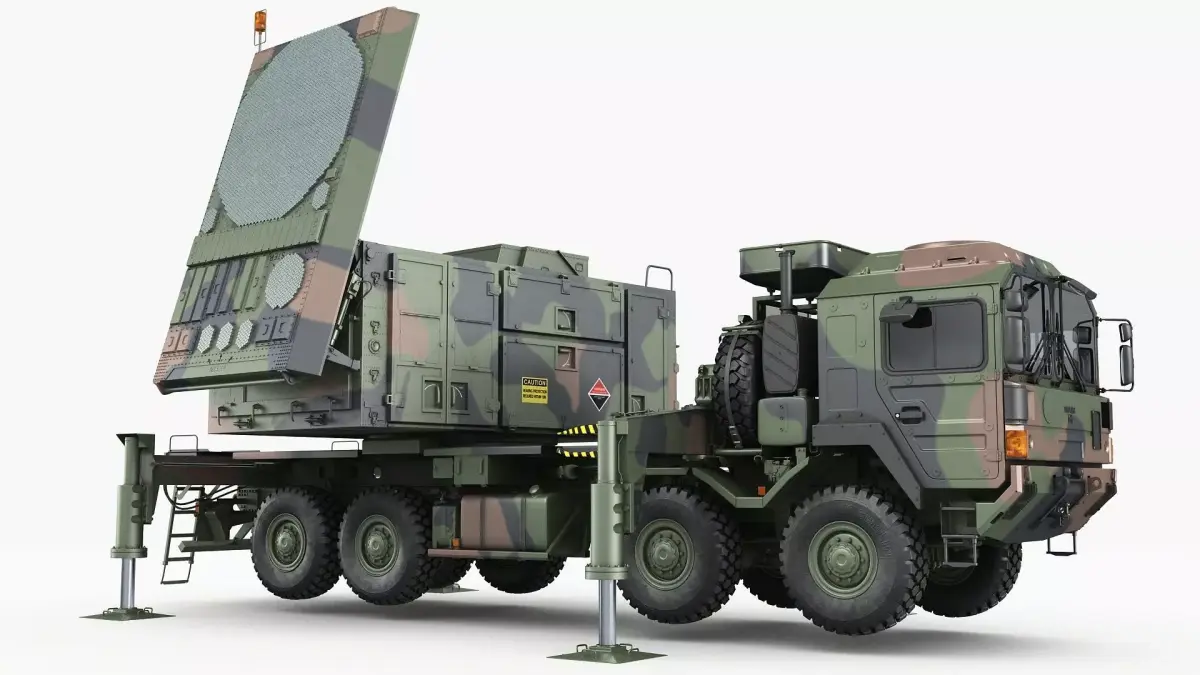 Radar MPQ-53 based on MAN truck chassis 3D model