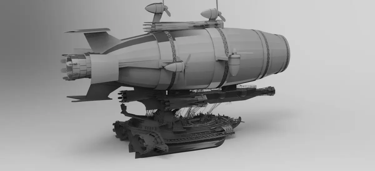 Zeppelin Airship Royal 3D model