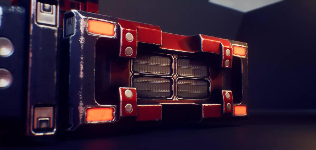 PBR SCI-FI Battery Low-poly 3D model