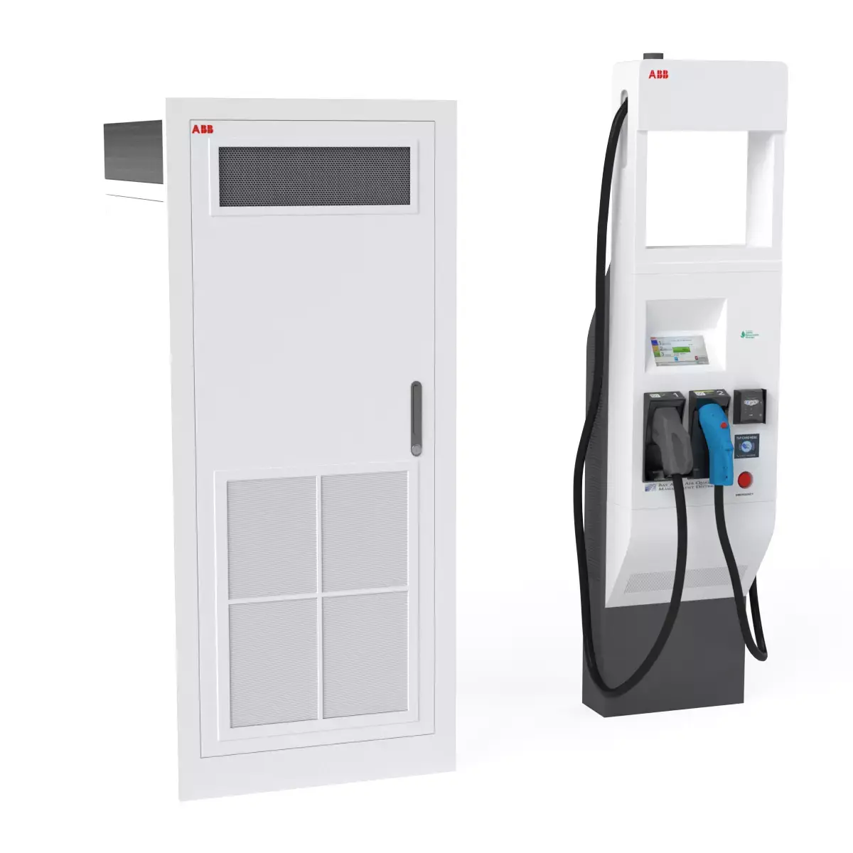 ABB Terra HP Dynamic DC EV Dispenser 3D model