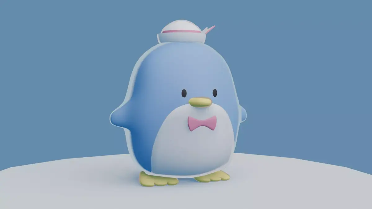 Tuxedo Sam Low-poly 3D model Low-poly 3D model