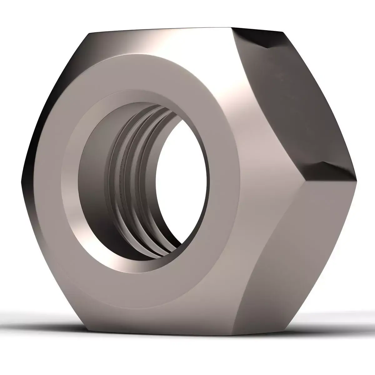 Hex Nut Low-poly 3D model from CGTrader