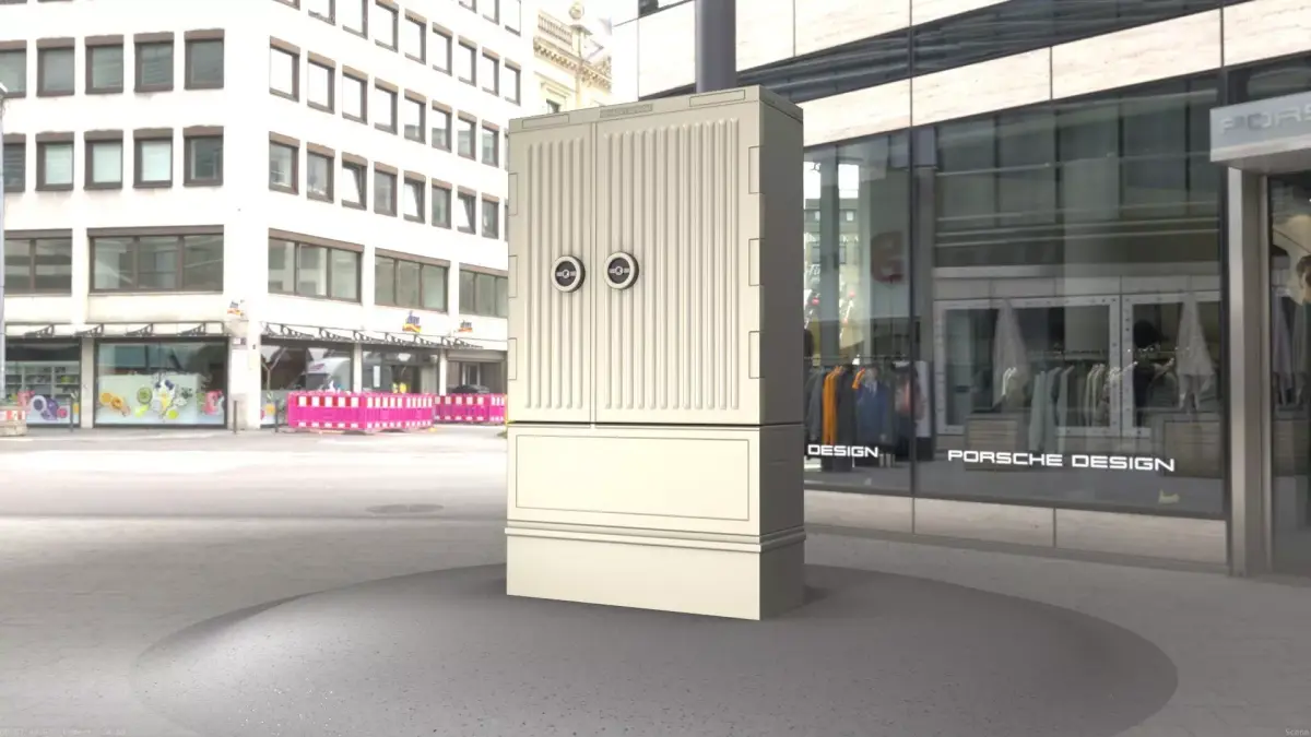 Electrical Distribution Cabinet 111 Low-poly 3D model