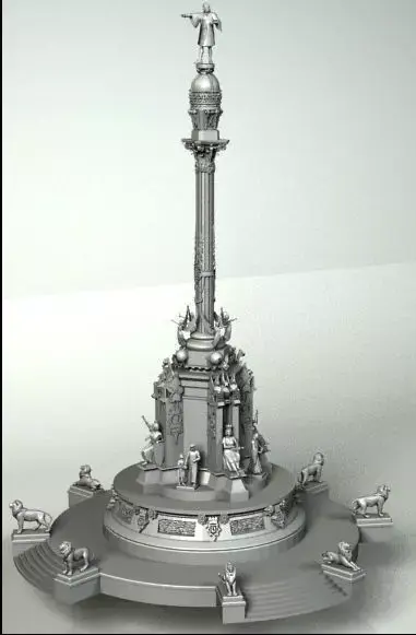 COLON monument 3D model