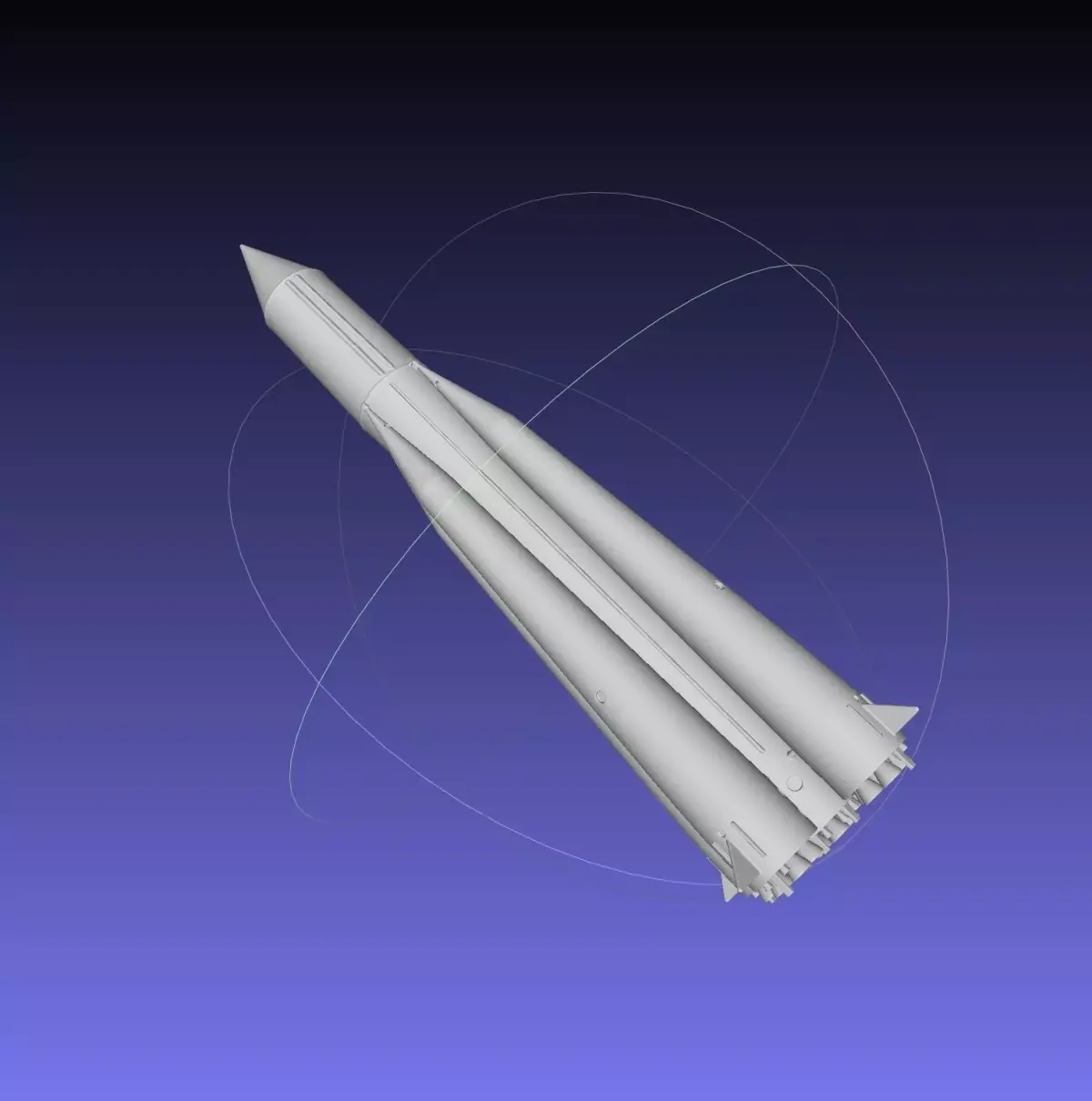 Sputnik Launcher Rocket Printable Model 3D print model