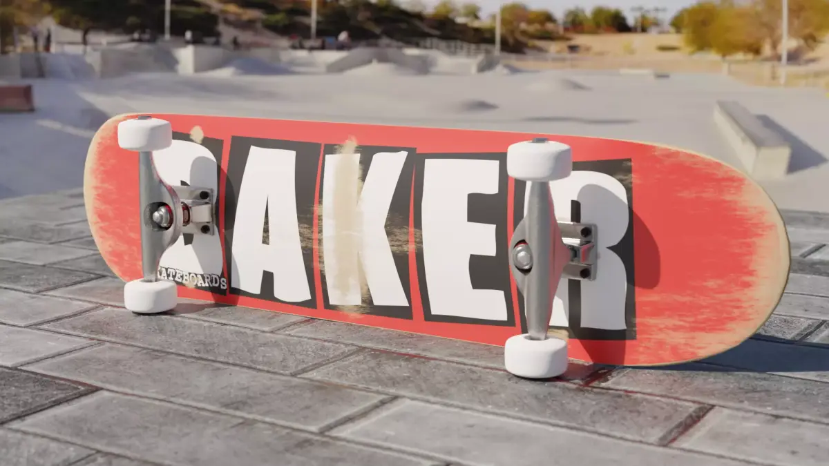 High-poly Skateboard 3D model purchase