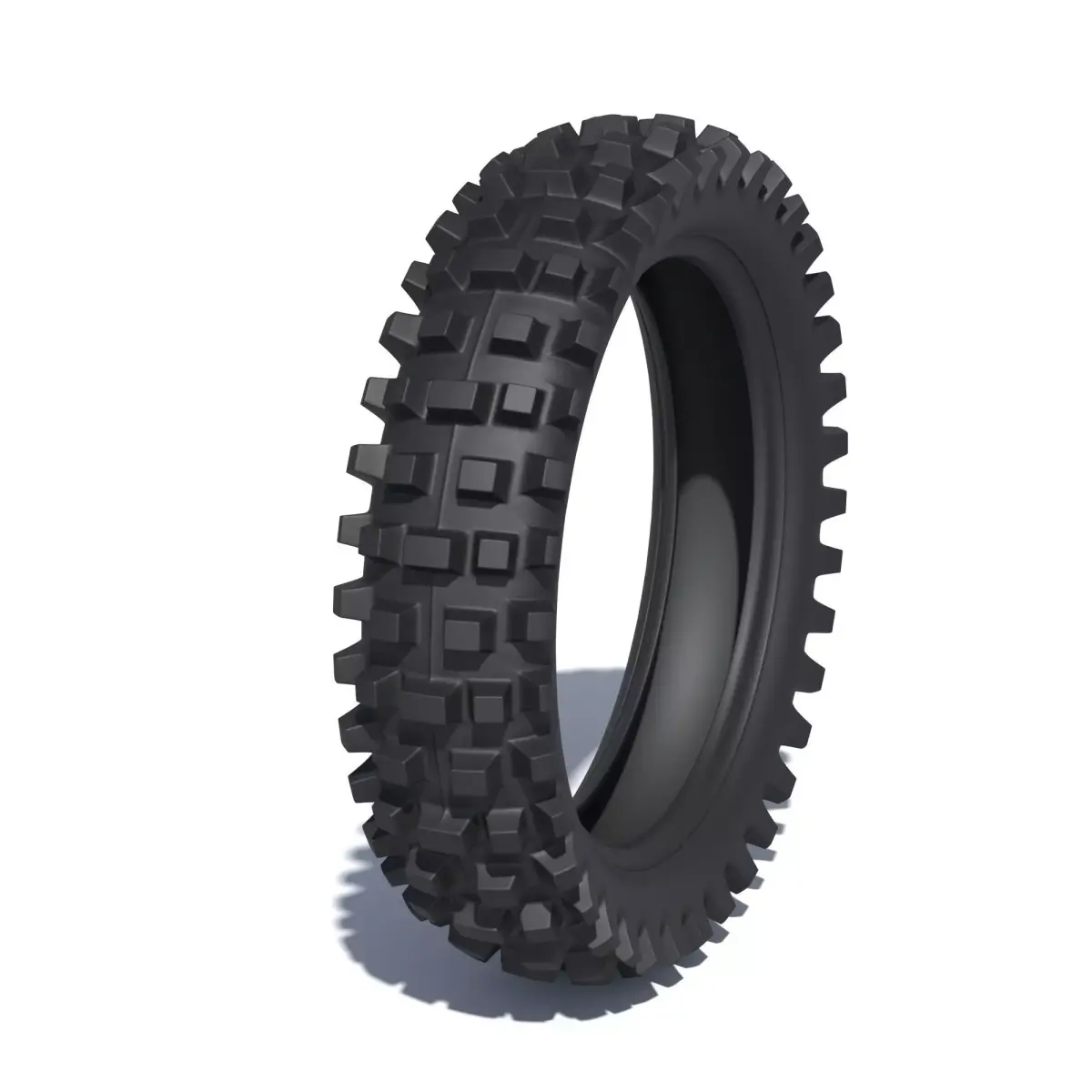 Motocross motorcycle rear tire Low-poly 3D model