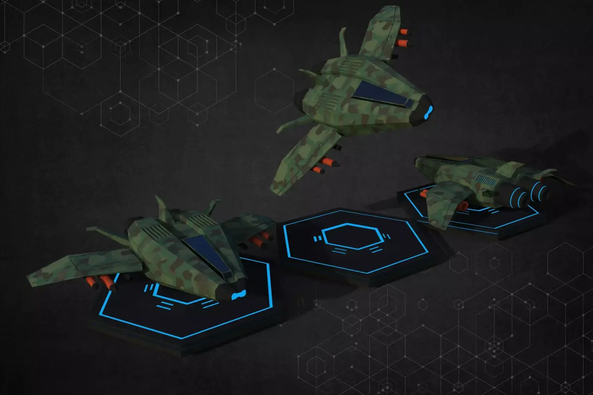 Sci-Fi Space Ship 3D model