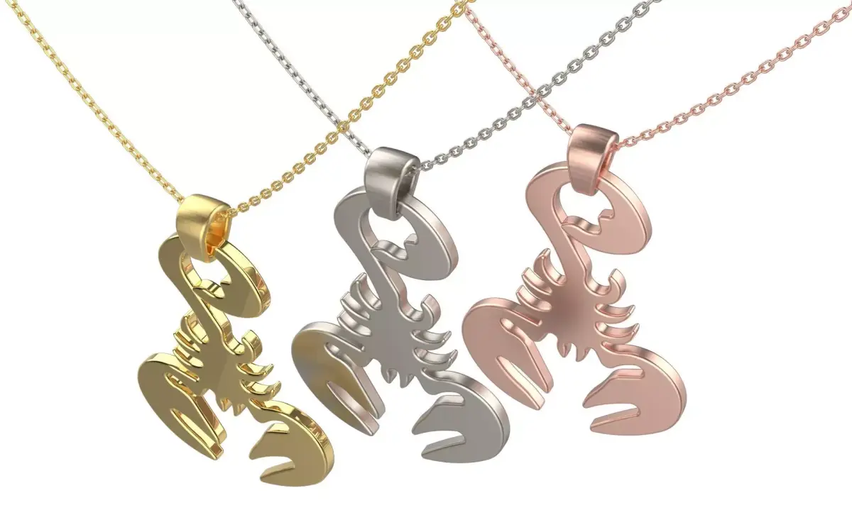 Scorpio zodiac pendant 3D print model