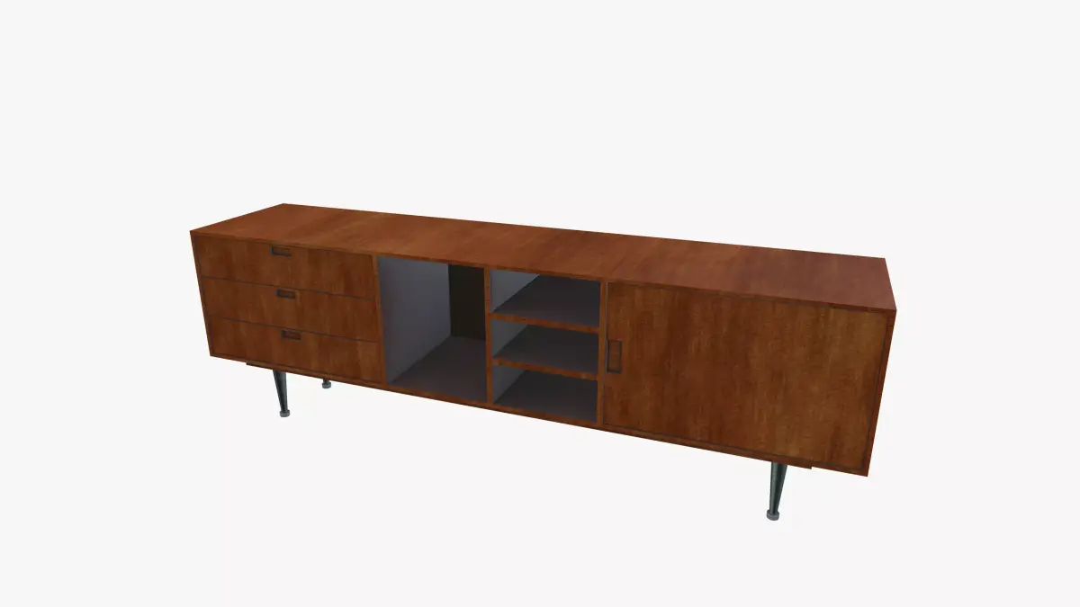 Low TV Sidebord 3D model