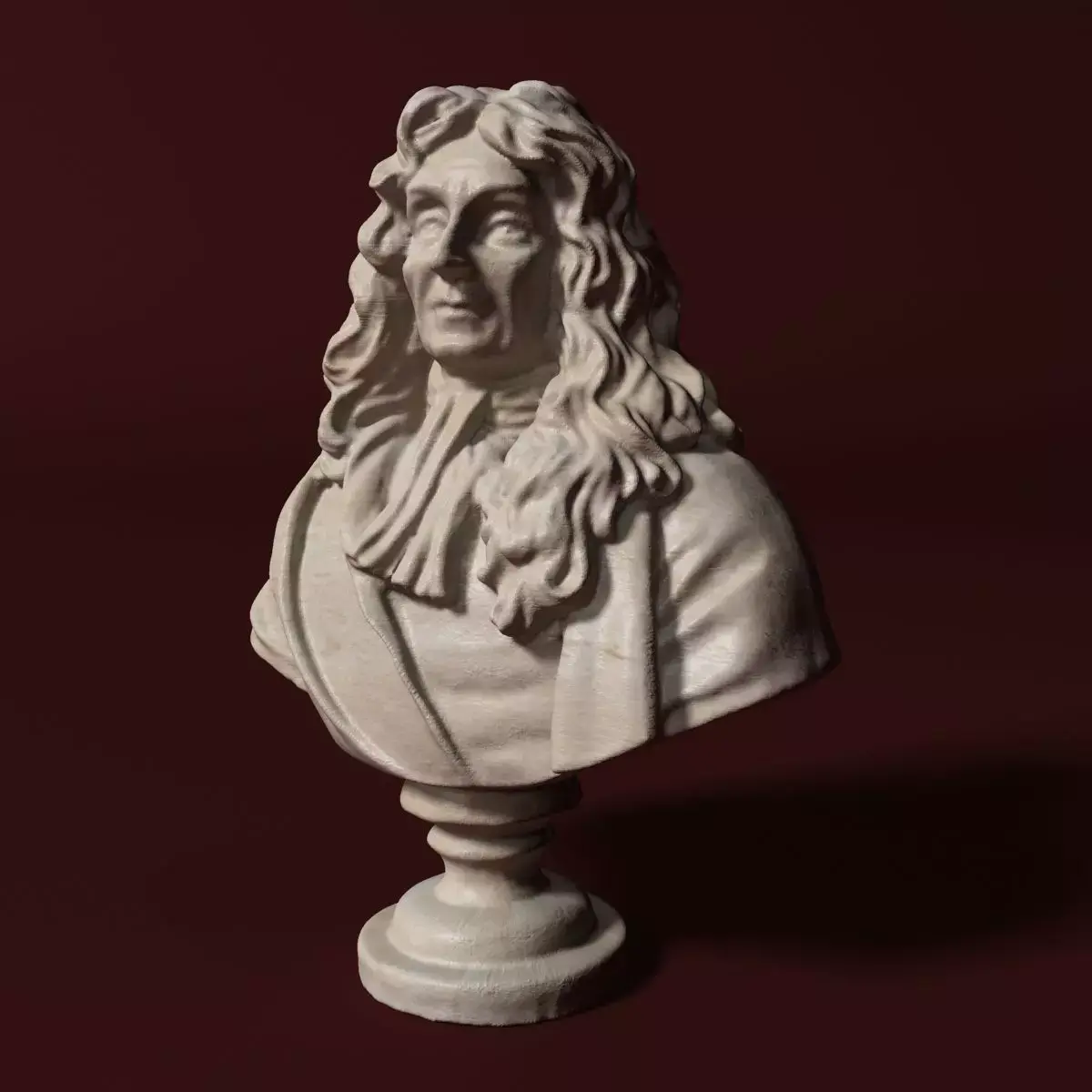 Jean de La Fontaine Bust 3D model