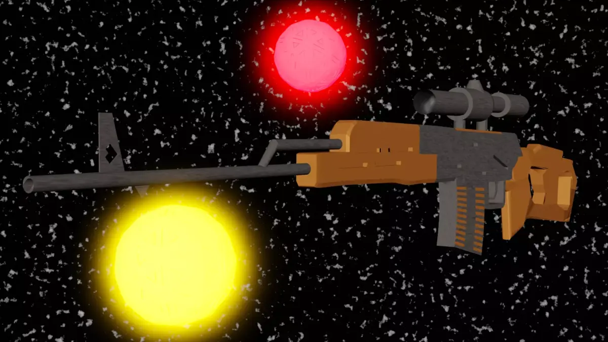 sniper rifle 3D model 8