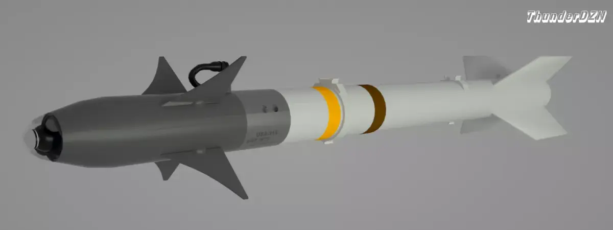 AIM-9 Sidewinder Textured Low-poly 3D model
